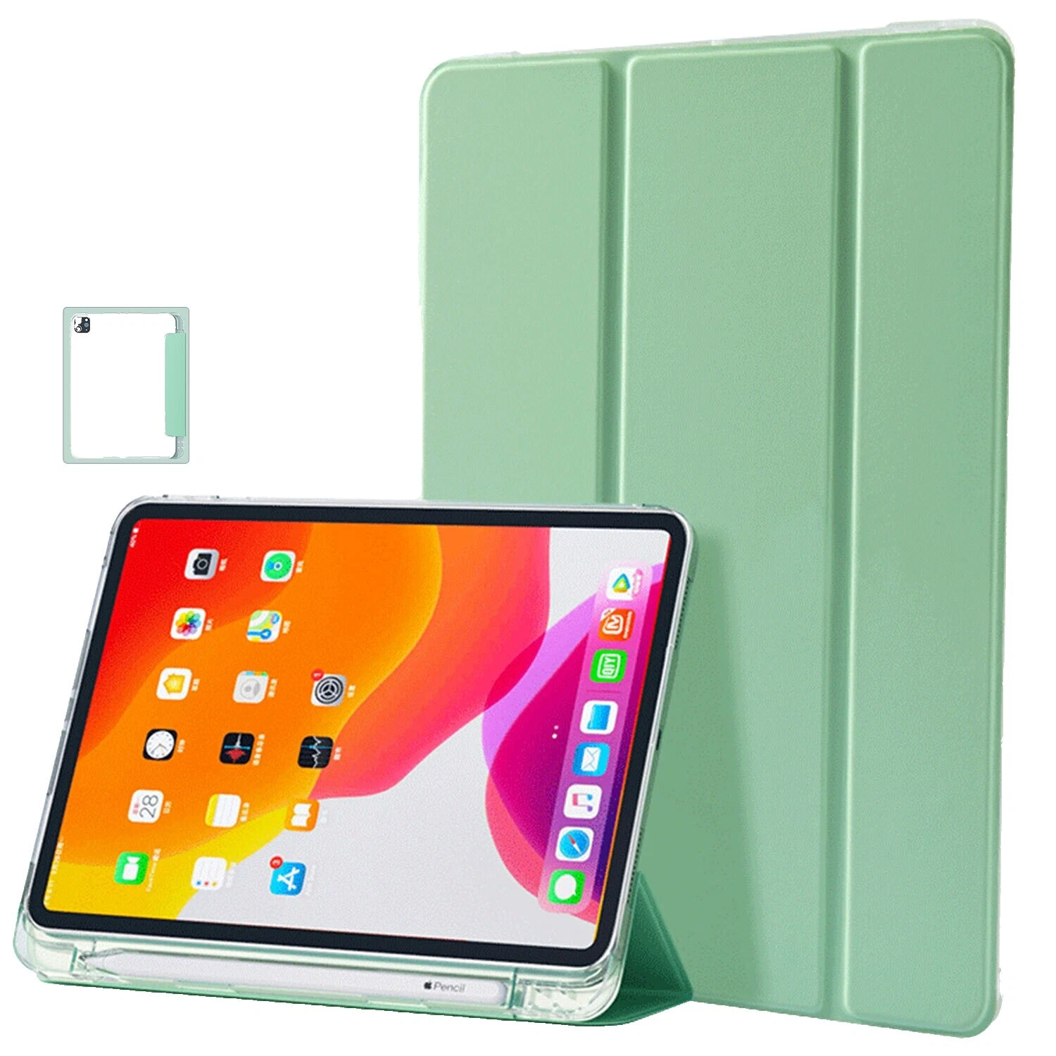 合成皮革平板电脑和电子书阅读器智能保护盖/屏幕保护盖保护套用于 Apple