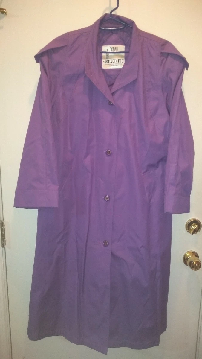 Violet trench deals coat
