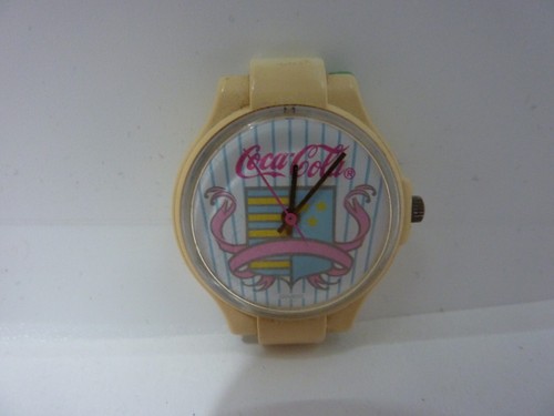 Coke Coca-Cola RARE VINTAGE Quartz WATCH Women's Pink - Picture 5 of 5