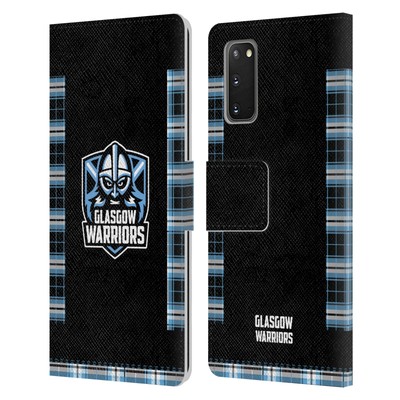 GLASGOW WARRIORS 2020/21 CREST KIT LEATHER BOOK WALLET CASE FOR SAMSUNG PHONES 2