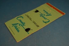 THE COUNTRY KITCHEN MATCHCOVER Cold Spring Harbor NY matchbook match book KETTLE