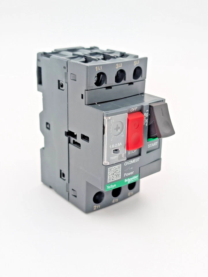 Disyuntor de motor manual Schneider Electric GV2ME07 3P 1,6 a 2,5A Stock en EE. UU. Foto 2 de 4