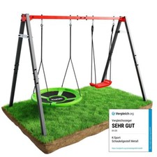 Schaukelgestell (metall) mit Sitz Nestschaukel I Kinderschaukel bis 150kg
