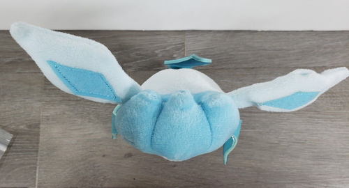 Tomy Pokémon Plush GLACEON EEVEE ICE Nintendo Stuffed Animal Bat Toy 2016 10" - Picture 5 of 8