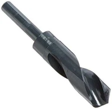 Drill America 37/64" Reduced Shank High Speed Steel Drill Bit with 1/2" Shank,