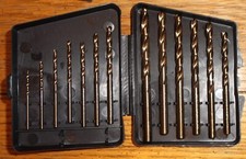 Cobalt Drill Bit Set, 13Pcs M35 High Speed Steel Bits for Hardened Metals
