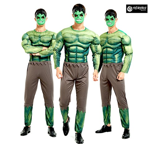 Hulk Costume Carnevale Uomo Super Eroe Avenger Cosplay Man Costume SUHEAV2  | eBay