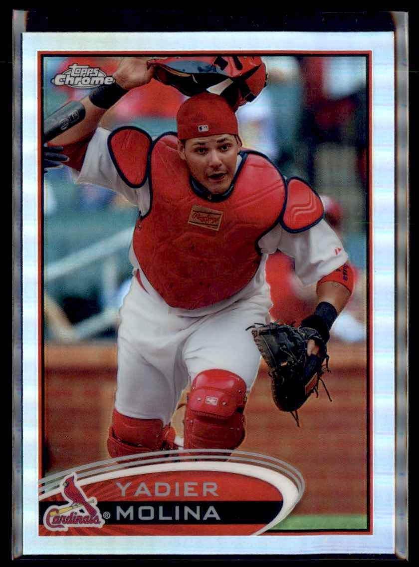 2012 Topps Chrome Refractor Yadier Molina St. Louis Cardinals #97