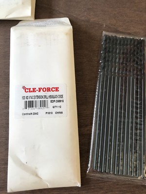 12ct Cleveland CLE-FORCE Aircraft 6'' Extension Drill Bits C68915 #20, NOS