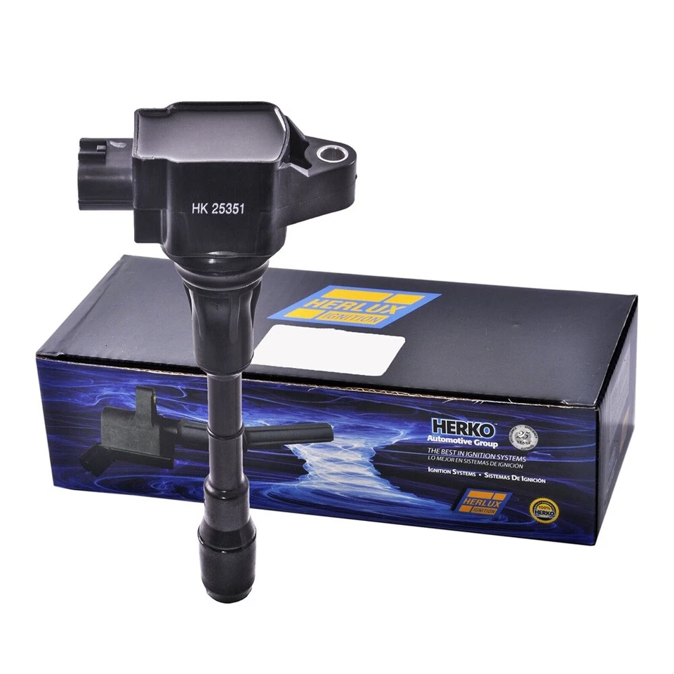 6 bobinas de encendido Herko B185 + 6 bujías de iridio OEM SP534 para Altima Murano Foto 2 de 4