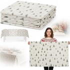 Weihnachtstischdecke 140x240 Tischdecke Weiß Gold Abwaschbar Outdoor Tischtuch