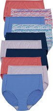 Women'S Underwear Briefs Pack, 10-Pack Moisture-Wicking Brief Panties for Women,