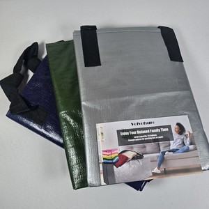 3 Heavy Duty Extra Large Moving Bags W/Backpack Straps Strong Handles & Zippers,