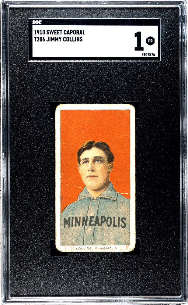 1910 Sweet Caporal (T206) Jimmy Collins SGC 1