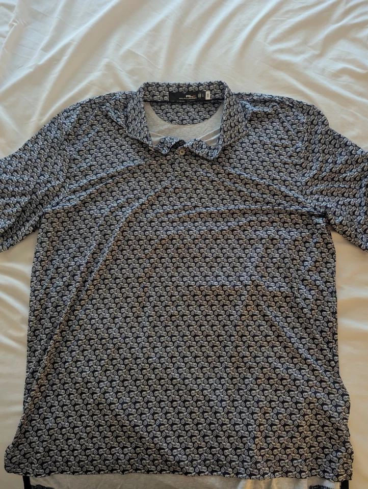 Мужская рубашка-поло RLX Ralph Lauren L All-over Print Performance - Изображение 3 из 3