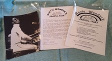 Stevie Wonder Autograph from Stevie Wonder’s Universal Family fan club