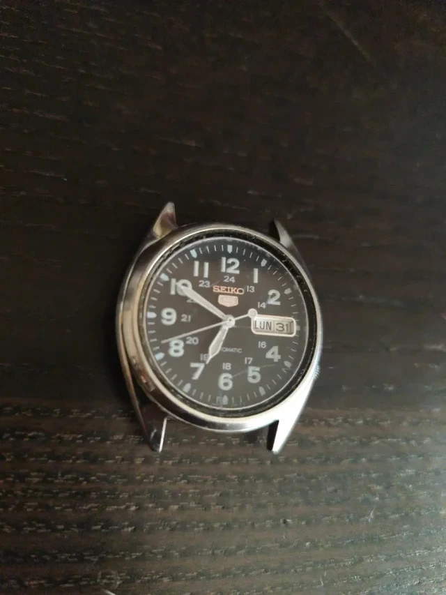 Reloj Seiko 5 Vintage Automático Negro