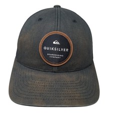 Quiksilver Boardriding Company Trucker Hat Black One Size Mesh Back Yupoong