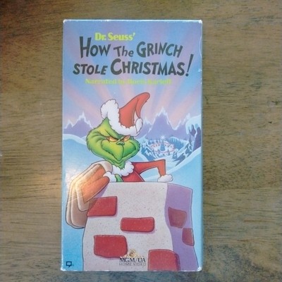 How Grinch Stole Xmas / Animated (VHS, 1966) Narrated By Boris Karloff Dr. Seuss