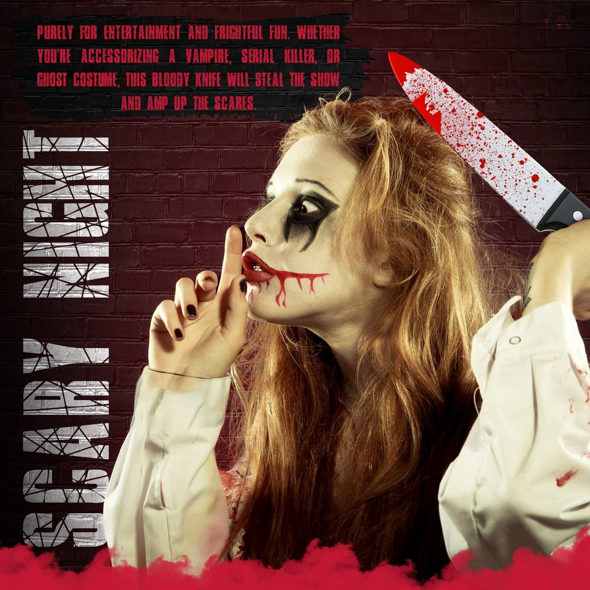 Kit Ghostface Completo Originale | Maschera, Coltello, Guanti e Modulatore Scream