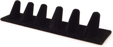Black Velvet 6 Finger Ring Display Stand Organizer Stand