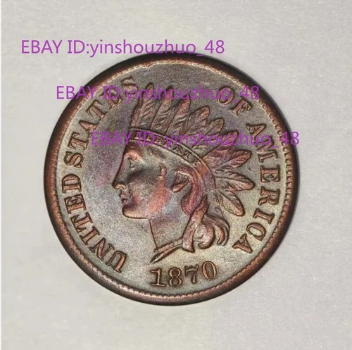 1870 Indian Head Penny Extremely Fine---As shown in the figure