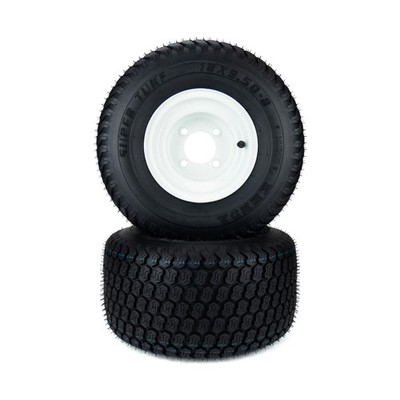 (2) Super Turf Tire Assemblies 18x9.50-8 Fits Toro TimeCutter eXmark Quest 11...