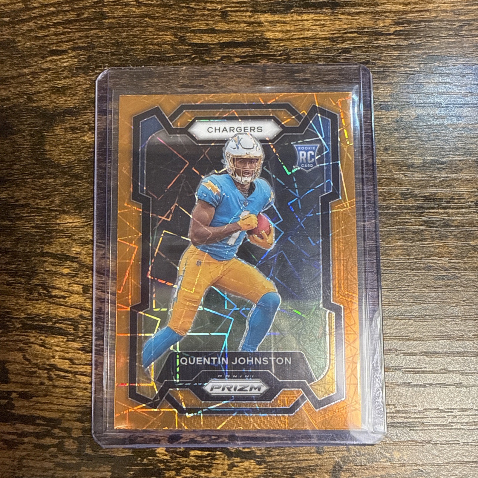 2023 Panini Prizm Quentin Johnston Orange Lazer Rookie (RC) #353 Chargers