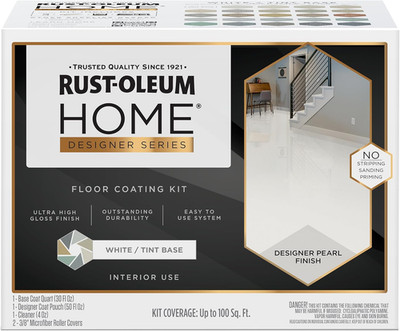 High Gloss White Floor Coating Kit - Transform Your Space Today!