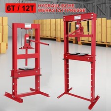 6t/12t Werkstattpresse Hydraulikpresse aus Stahl,Rahmenpresse Lagerpresse Presse
