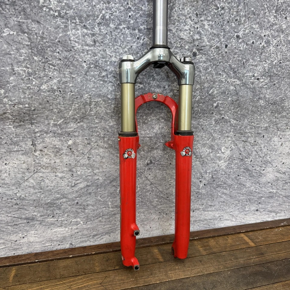 Vintage Manitou Mars Red Suspension Fork 26 In 1 1/8 Threadless 90s MTB Super - Image 3 of 4
