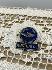 Royal Flying Doctor Service Australia Lapel Hat Pin Blue Enamel Wings 1”