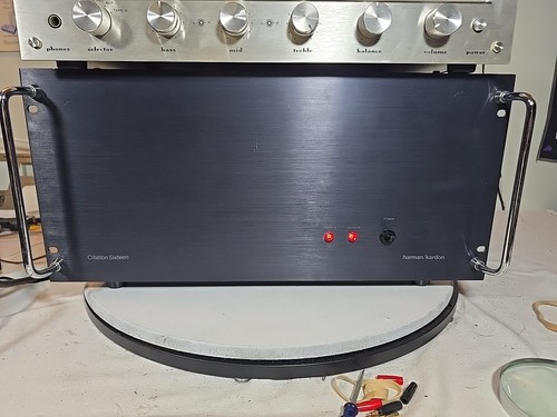 HARMAN KARDON CITATION SIXTEEN AMPLIFIER 150WPC MONSTER SIZE AND SOUNDING VIDEO 