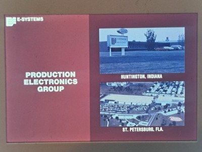 Vintage E-Systems Production Electronics Group 35mm Slide Indiana Florida