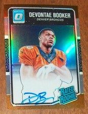2016 Panini Donruss Optic Football DeVontae Booker Rated Rookie Auto Card