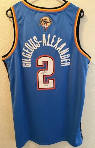 Shai Gilgeous Alexander Signed NBA Finals Jersey OKC Thunder MVP Auto JSA COA