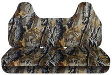 Truck Seat Covers Camo Autumn Tree Fits 1984-88 Toyota Pickup Bench W Molded Hr