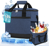 KüHltasche WäHlbare KapazitäT 15L, Thermotasche Picknicktasche Groß Isolierte Lu