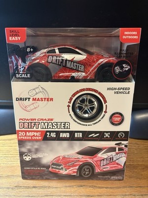 1/24 Power Craze Drift Master High Speed Vehicle  With Wireless Controller  NIB