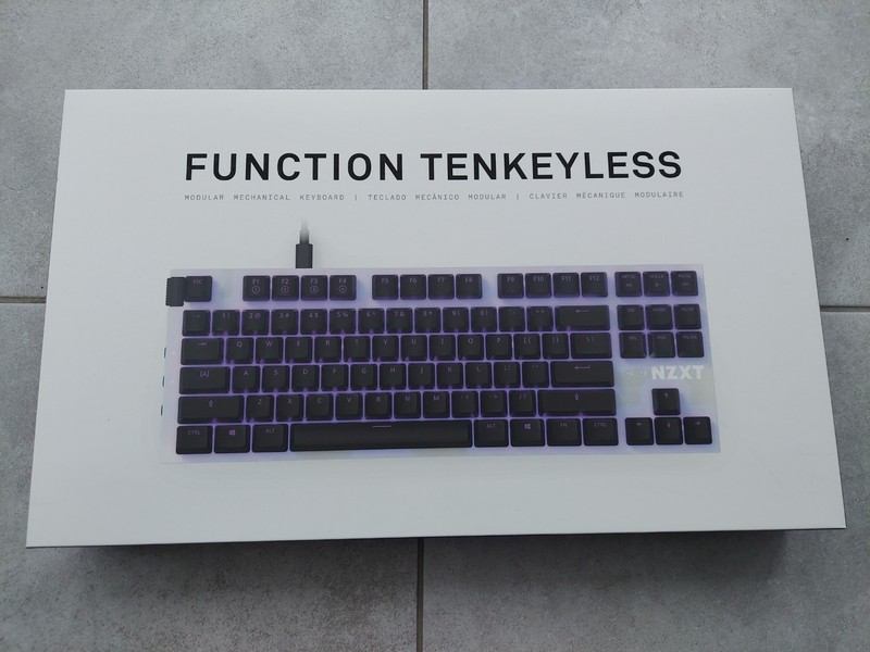 NZXT FUNCTION TENKEYLESS Modular Mechanical Gaming Keyboard Gateron Red Switches