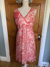 Dress by KALIKO Orange & Cream Floral Size 14 **SALE**