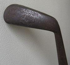1900 MacGregor Dayton Golf Co. Popular Jigger Hand forged iron, Hickory shafted