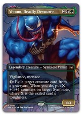 Venom, Deadly Devourer Borderless  22 NM Spider-Man SPE Magic MTG
