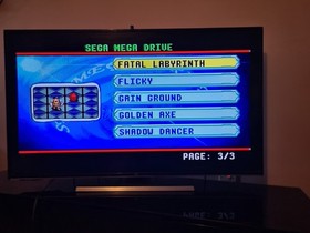 AT Games Sega Mega Drive Classic Mini Games Console with 2 Wired Controllers