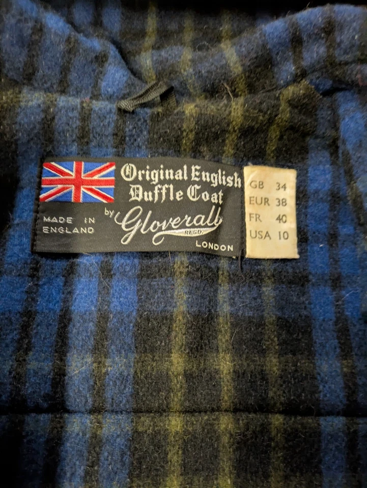 Vintage Gloverall Dark Grey Wool Duffel Coat (C004) - Image 3 of 3