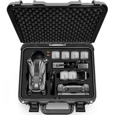 Lekufee Waterproof Hard Carrying Case for 16.65 x 7.01 x 14.06 inches, Black