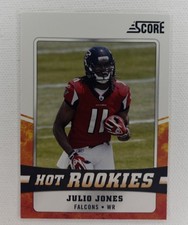 Panini 2011 Score Hot Rookies Julio Jones Football Card Falcons Red Zone #17