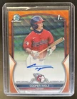 2023 Bowman Draft Cooper Ingle Chrome Auto Orange Wave Refractor 1st #/25 PSA 8