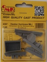 MW22 Cmk 4357 Hurricane Mk.I – 1/48 Starboard Wing Armament Set / For Airfix Kit