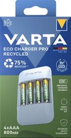 Varta Akku LadegeräT Eco Charger Pro Recycled 4X Aaa 800Mah FüR Aa / Aaa 57683